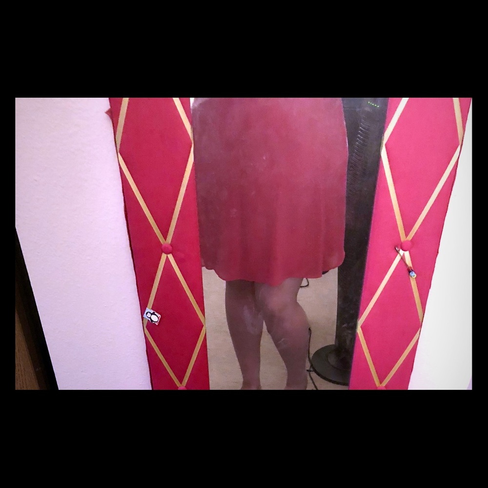 Pink Knee length skirt